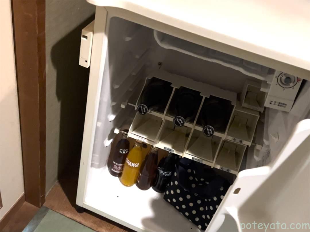 横谷温泉旅館客室の冷蔵庫