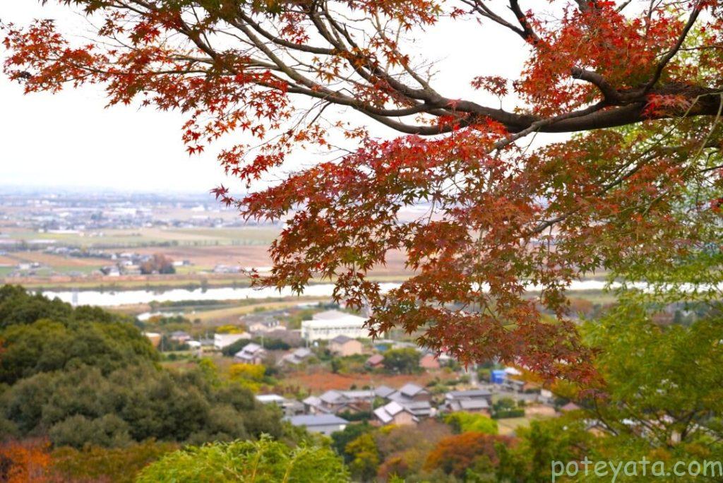 行基寺の駐車場から見える景色