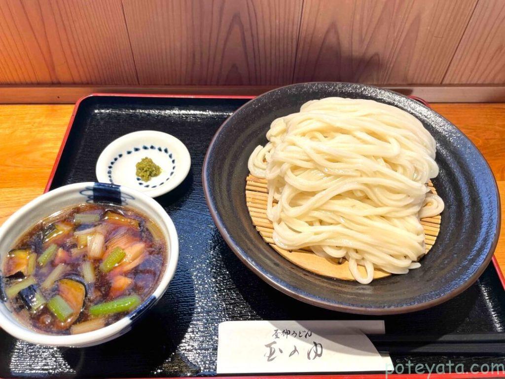 玉のゆの耶馬うどん(大盛り)