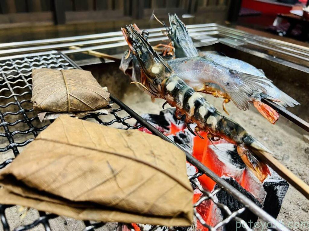 昼神温泉吉弥の炉端料理